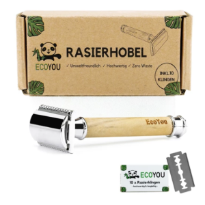 Hochwertiger Rasierhobel inkl. 10 Klingen